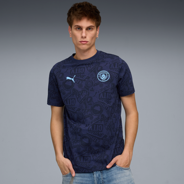 Puma Manchester City FtblCulture T-shirt with all-over print