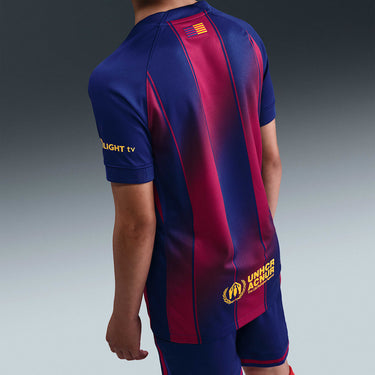 FC Barcelona 2025/26 Stadium Home Big Kids' Nike Dri-FIT Soccer Replica Jersey