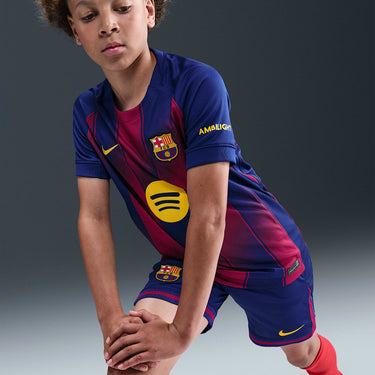 FC Barcelona 2025/26 Stadium Home Big Kids' Nike Dri-FIT Soccer Replica Jersey