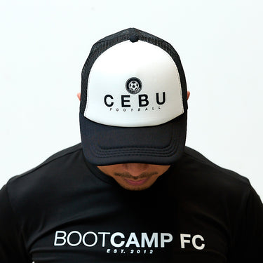 BOOTCAMP CEBU FOOTBALL TRUCKER CAP (WHITE/BLACK)