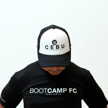 BOOTCAMP CEBU FOOTBALL TRUCKER CAP (WHITE/BLACK)