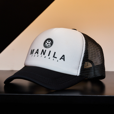 BOOTCAMP MANILA FOOTBALL TRUCKER CAP (WHITE/BLACK)