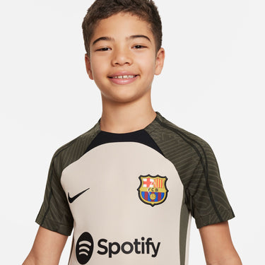 Nike FC Barcelona Strike Dri-FIT Knit Soccer Top (Kids)