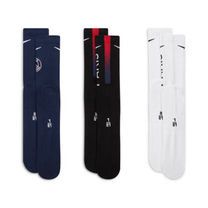 Nike ﻿Paris Saint-Germain ﻿Everyday Socks (3 Pairs)