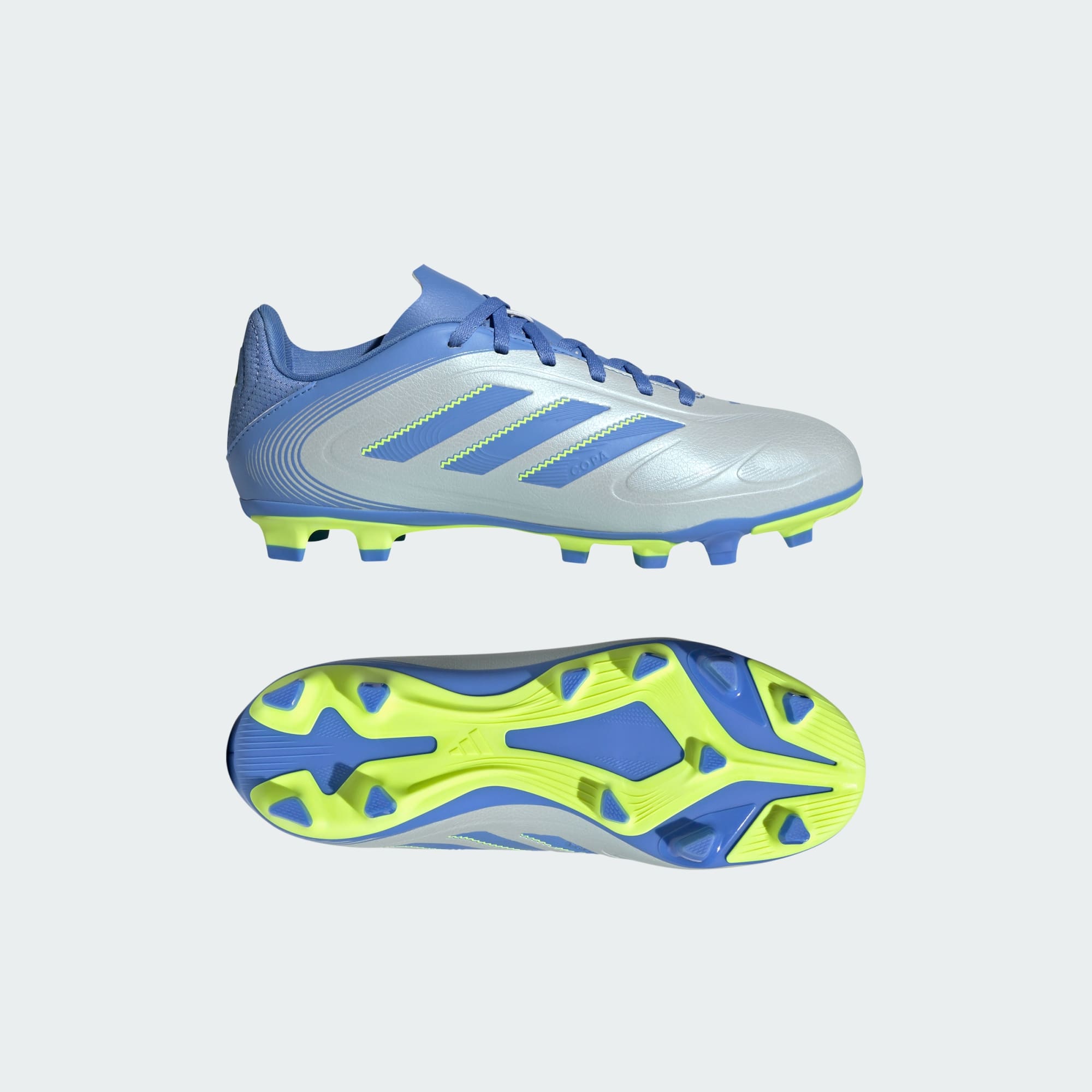 adidas Copa Pure Club Firm/Multi-Ground Boots Kids KIDS Halo Blue  Blue Fusion Lucid Lemon 10k(UK)