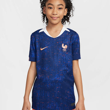 Nike FFF 2025 Stadium Home (Women's Team) Big Kids' Dri-FIT Soccer Replica Jersey