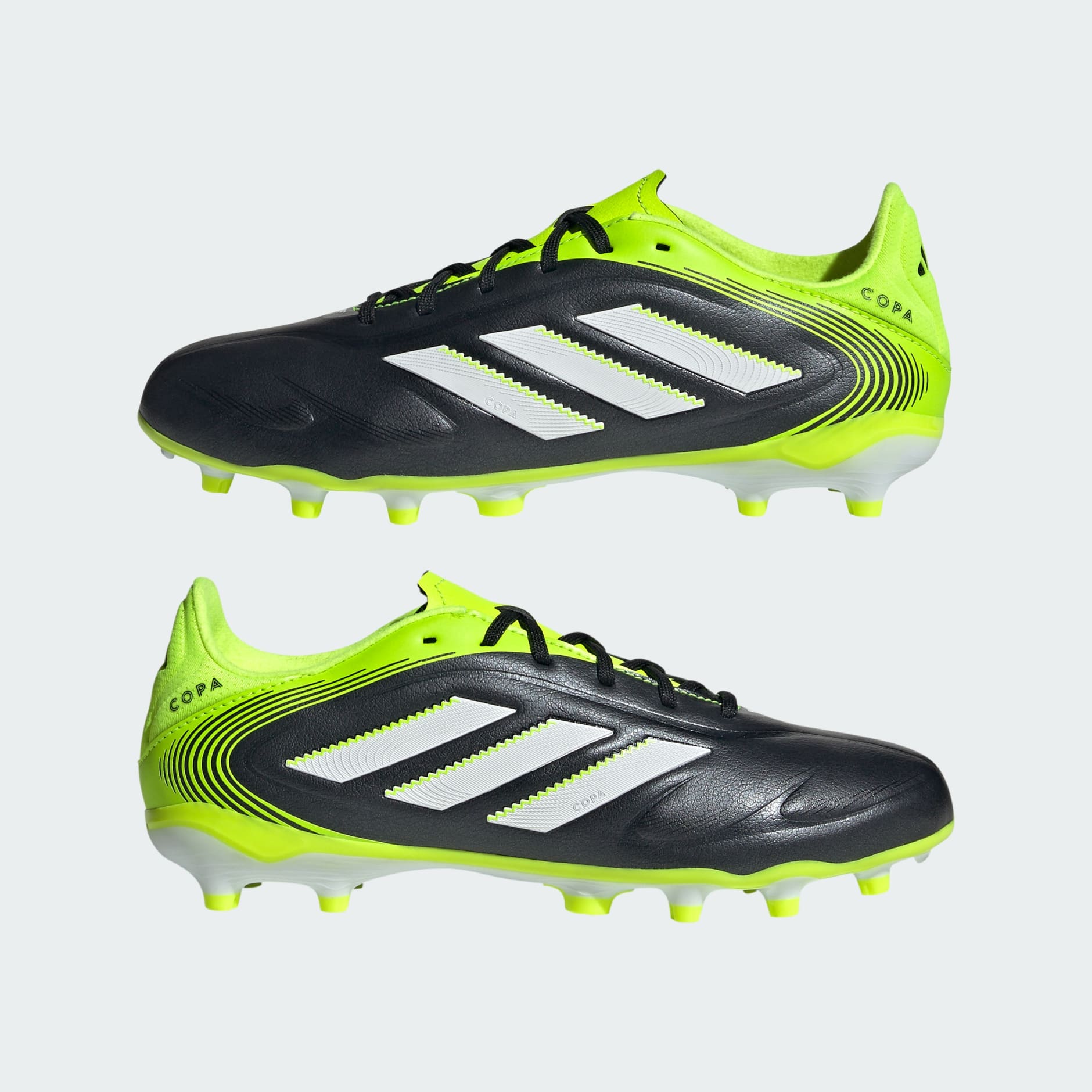 adidas Copa Pure League Firm/Multi-Ground Boots Kids KIDS Core Black Cloud White Lucid Lemon 10K(UK)