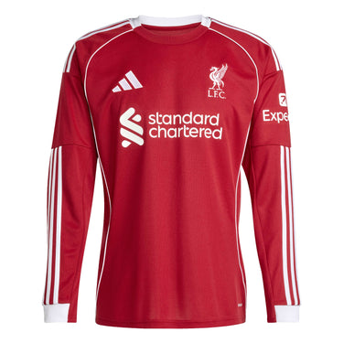 adidas Liverpool FC 25/26 Long Sleeve Home Jersey