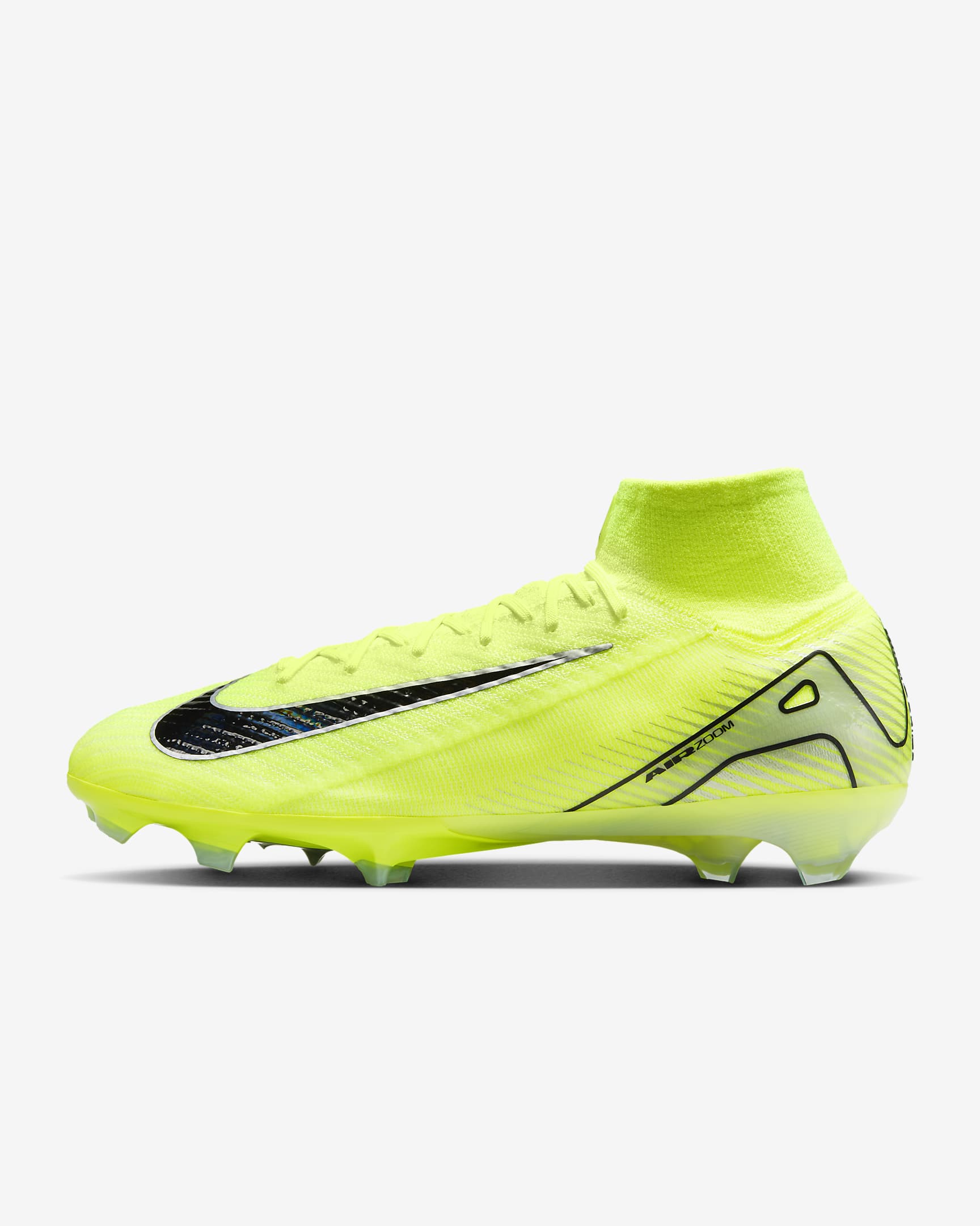 Nike Mercurial Superfly 10 Elite FG High-Top Football Boot MENS Volt/Black 4(US)