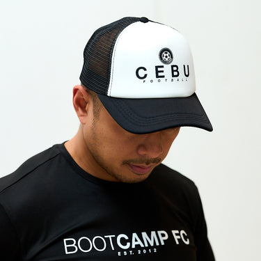 BOOTCAMP CEBU FOOTBALL TRUCKER CAP (WHITE/BLACK)